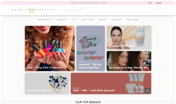 beauty products